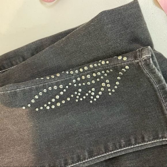 LEVIS 721 HIGH RISE HIGH WAIST SKINNY JEANS STUD ACCENT DETAIL DARK WASH 28 - Picture 5 of 6